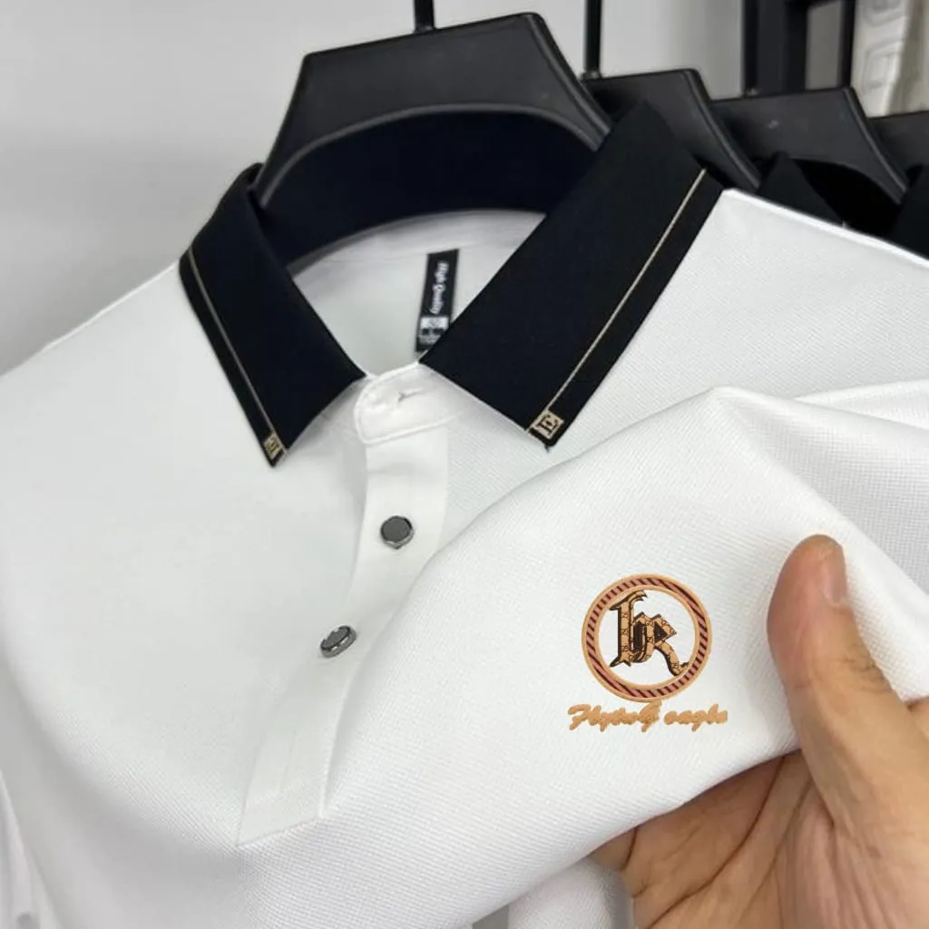 Premium Polo Shirt with China Sticker