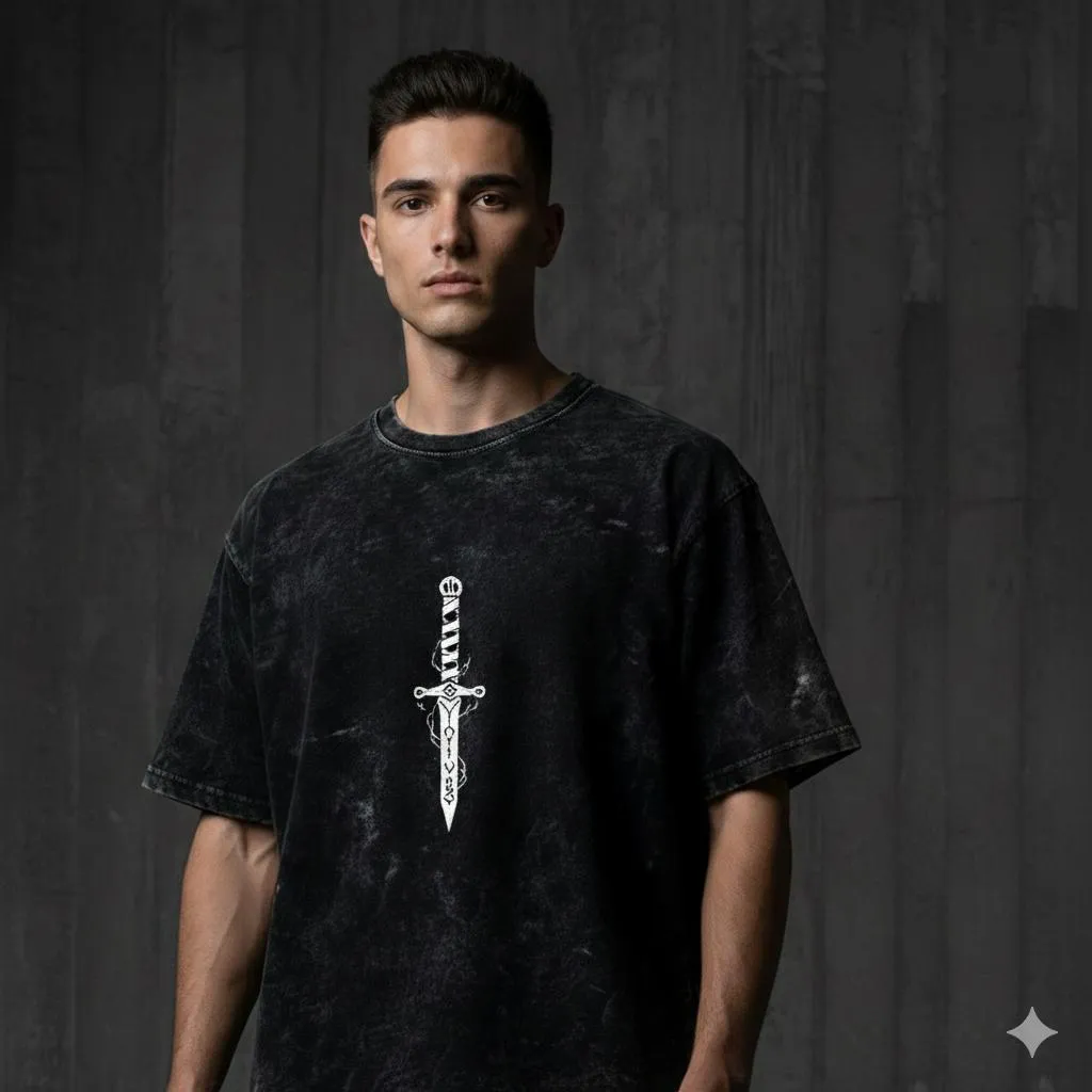 Premium Acid Wash Drop Shoulder T-Shirt