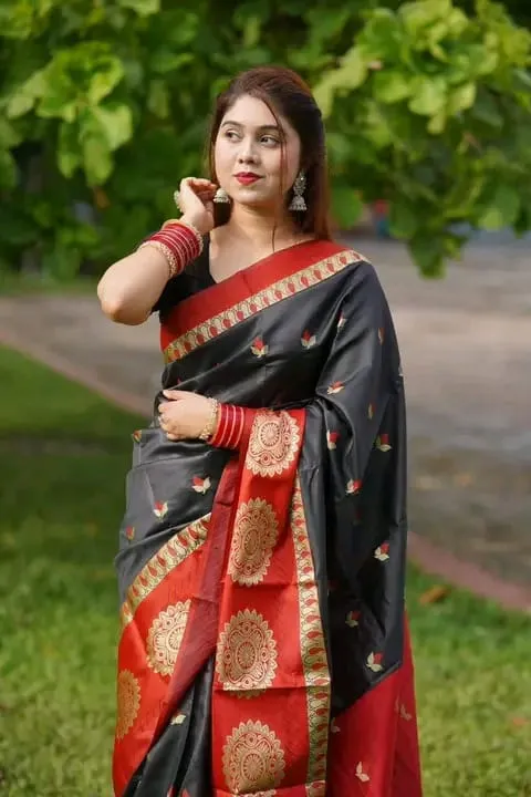 Soft silk katan sharee