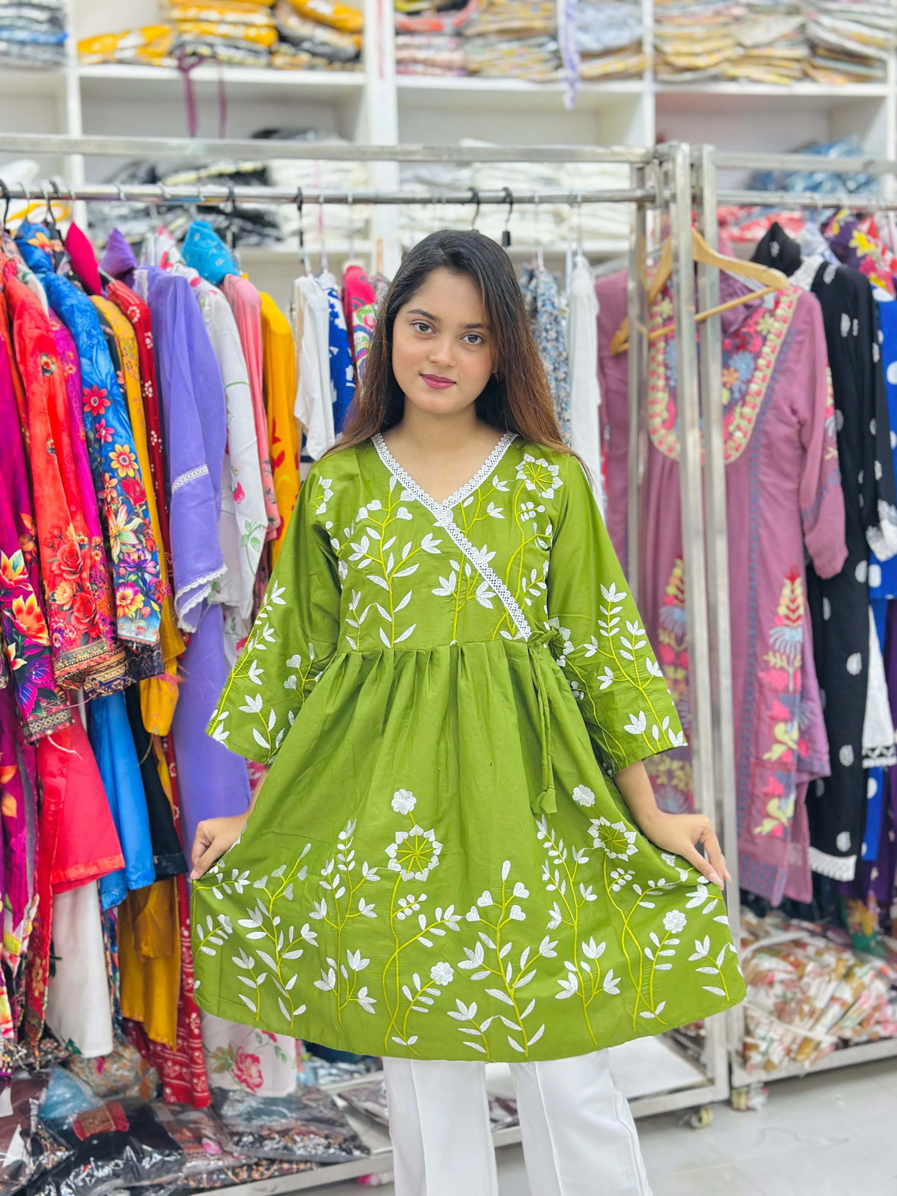 Unique Embroidered One Piece Tops