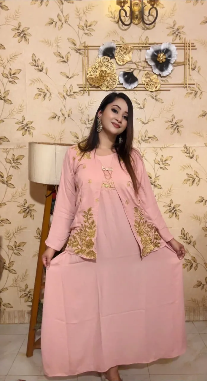 Georgette Long koti Gown