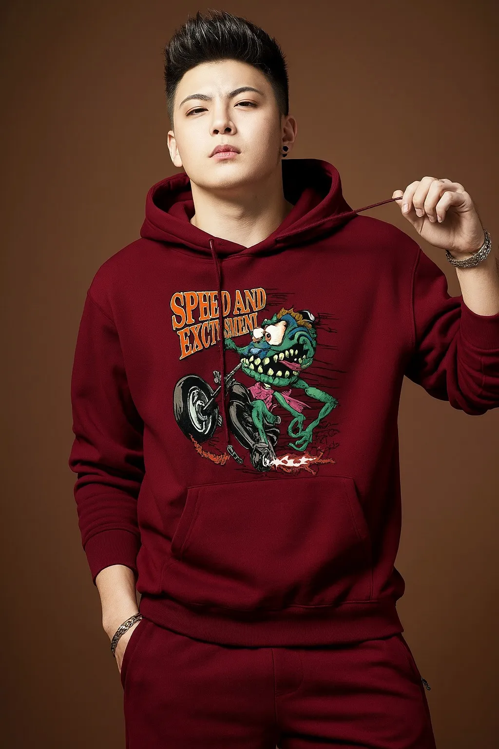 Drop Shoulder Hoodie for Men and Women