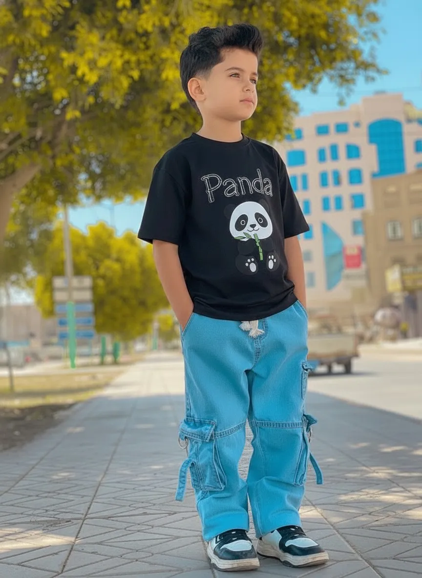 Boys Denim Pant and T-Shirt set