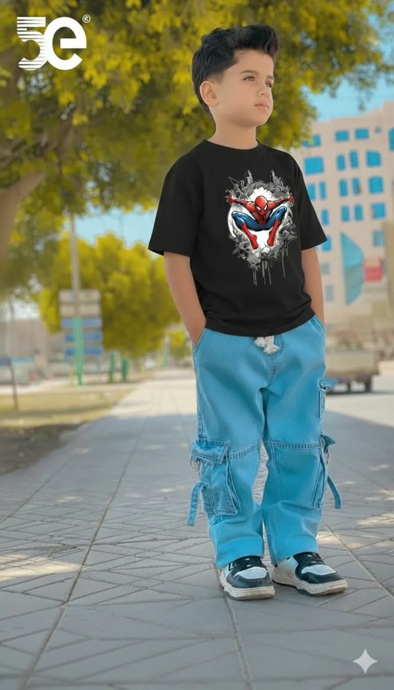 Boys Denim Pant and T-Shirt set