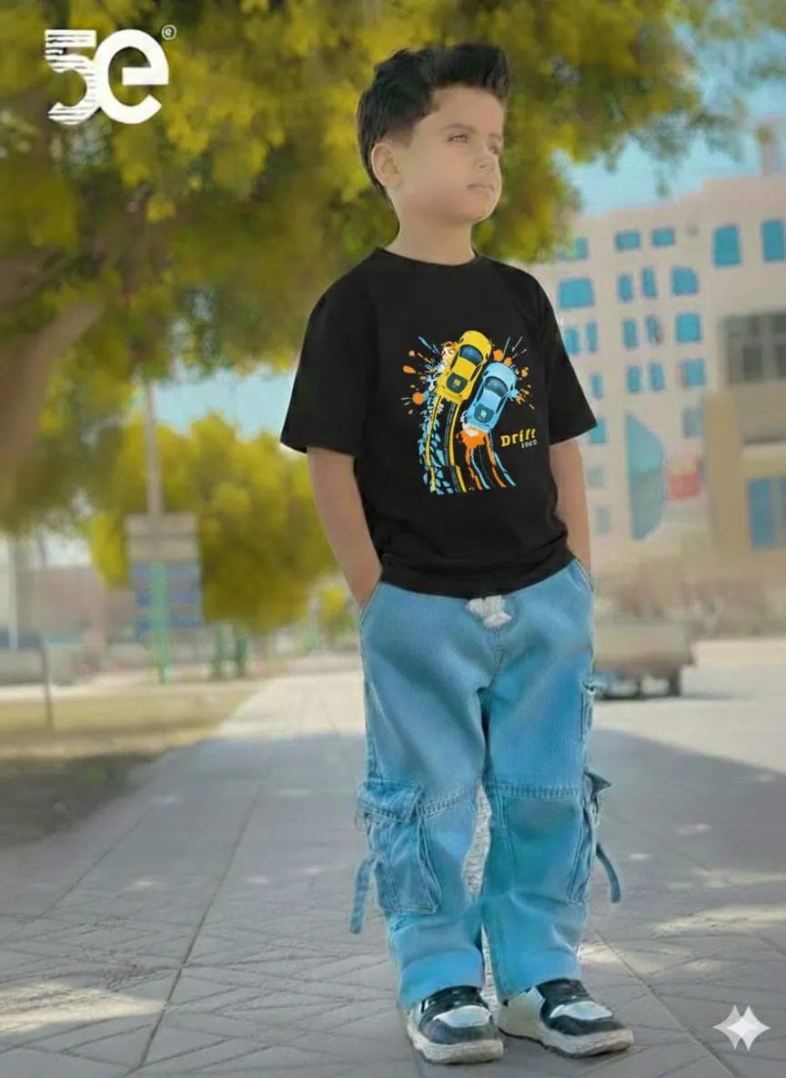 Boys Denim Pant and T-Shirt set