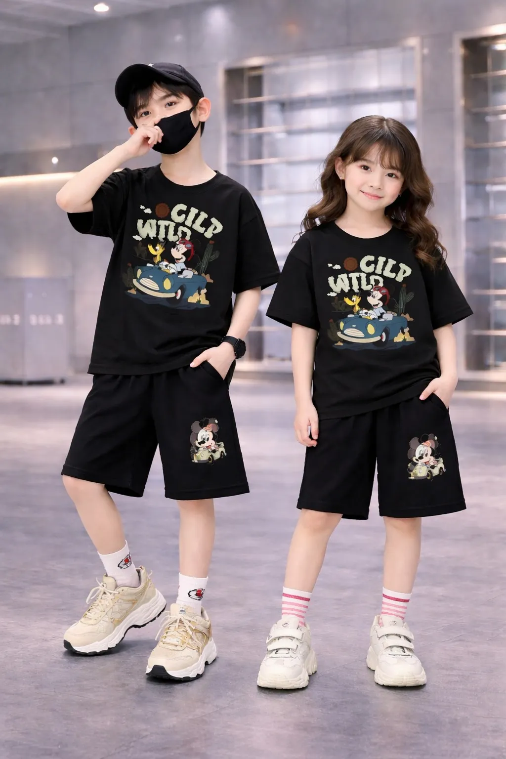 Drop Shoulder Baby TShirt and Pant Set