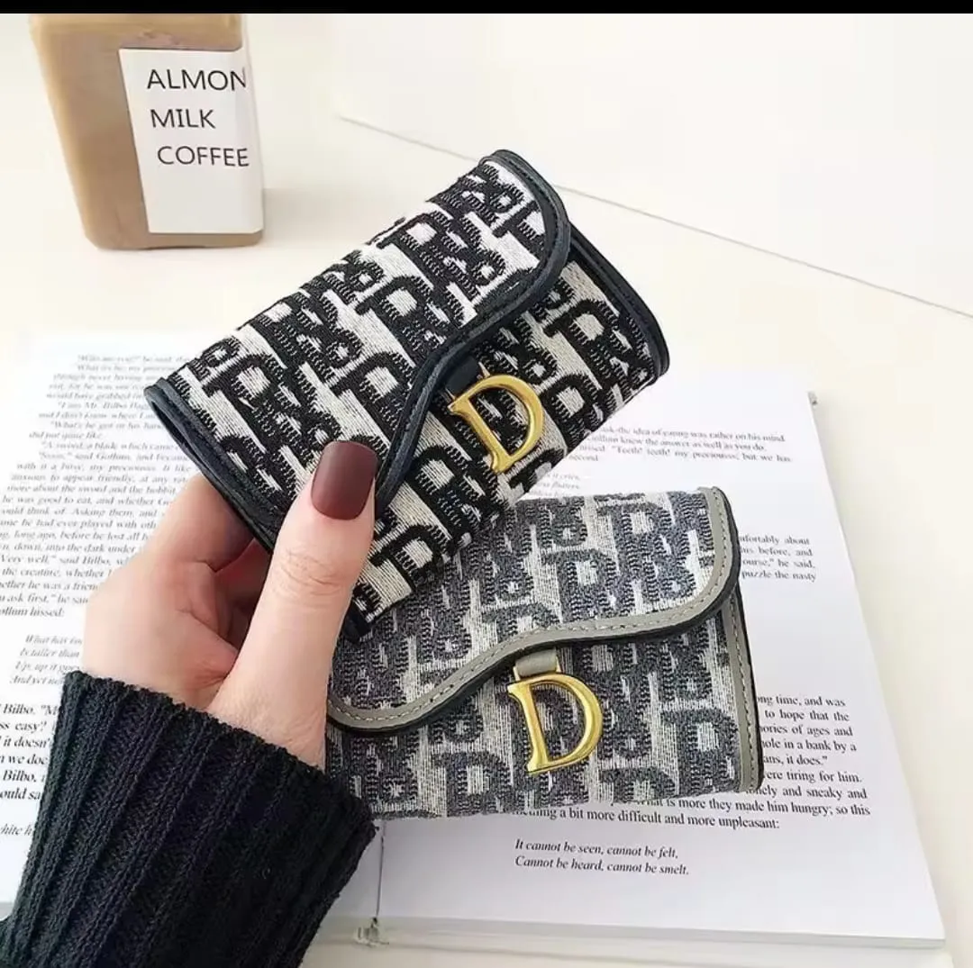 Short Wallet Women's Long Folding Women's Multi-Card-Slot Card Holder Wallet Coin Purse Fashion