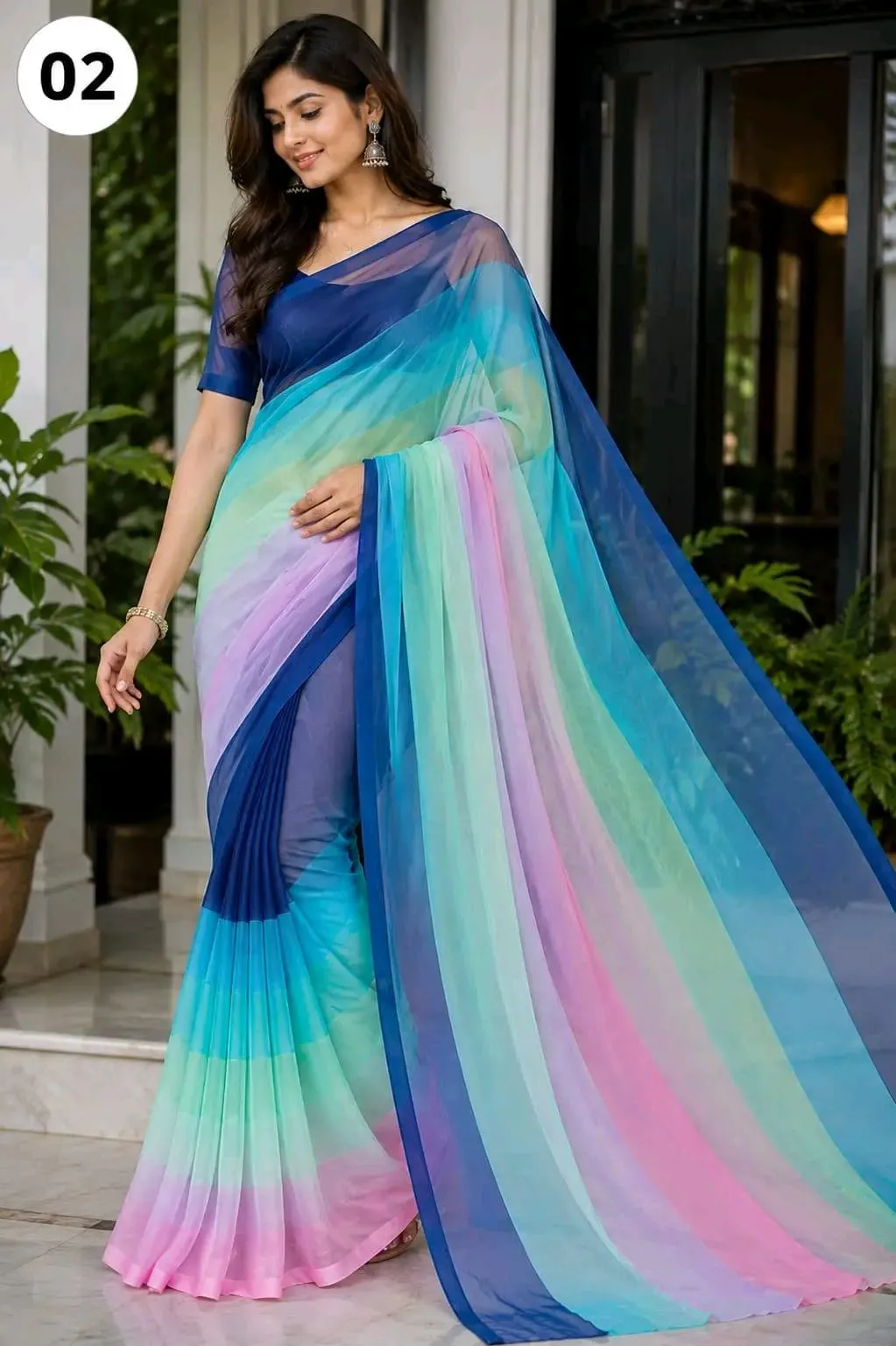 Rongdhonu Georgette saree
