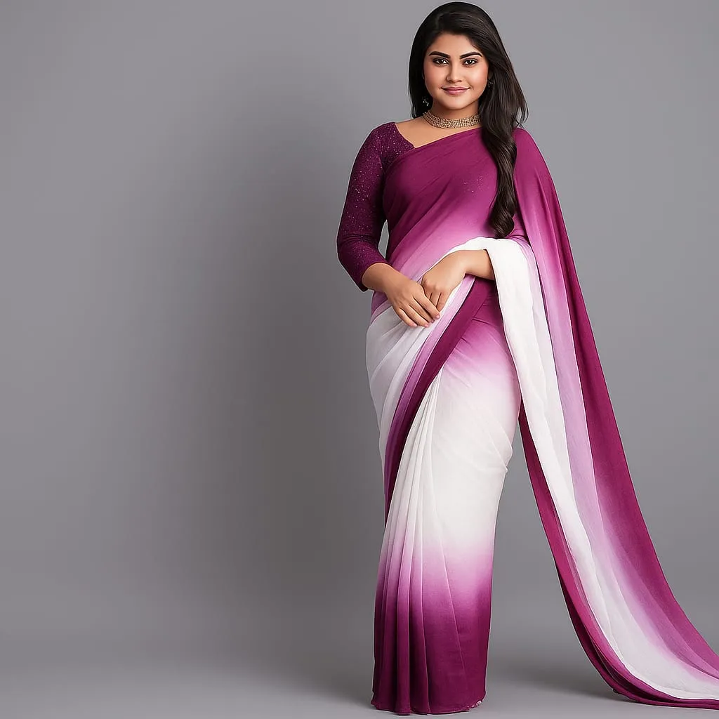 Rongdhonu Georgette sharee