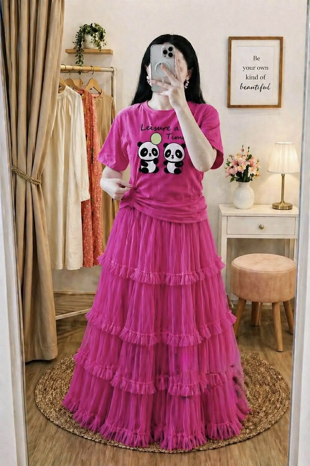 Tshirt and Skirt Set