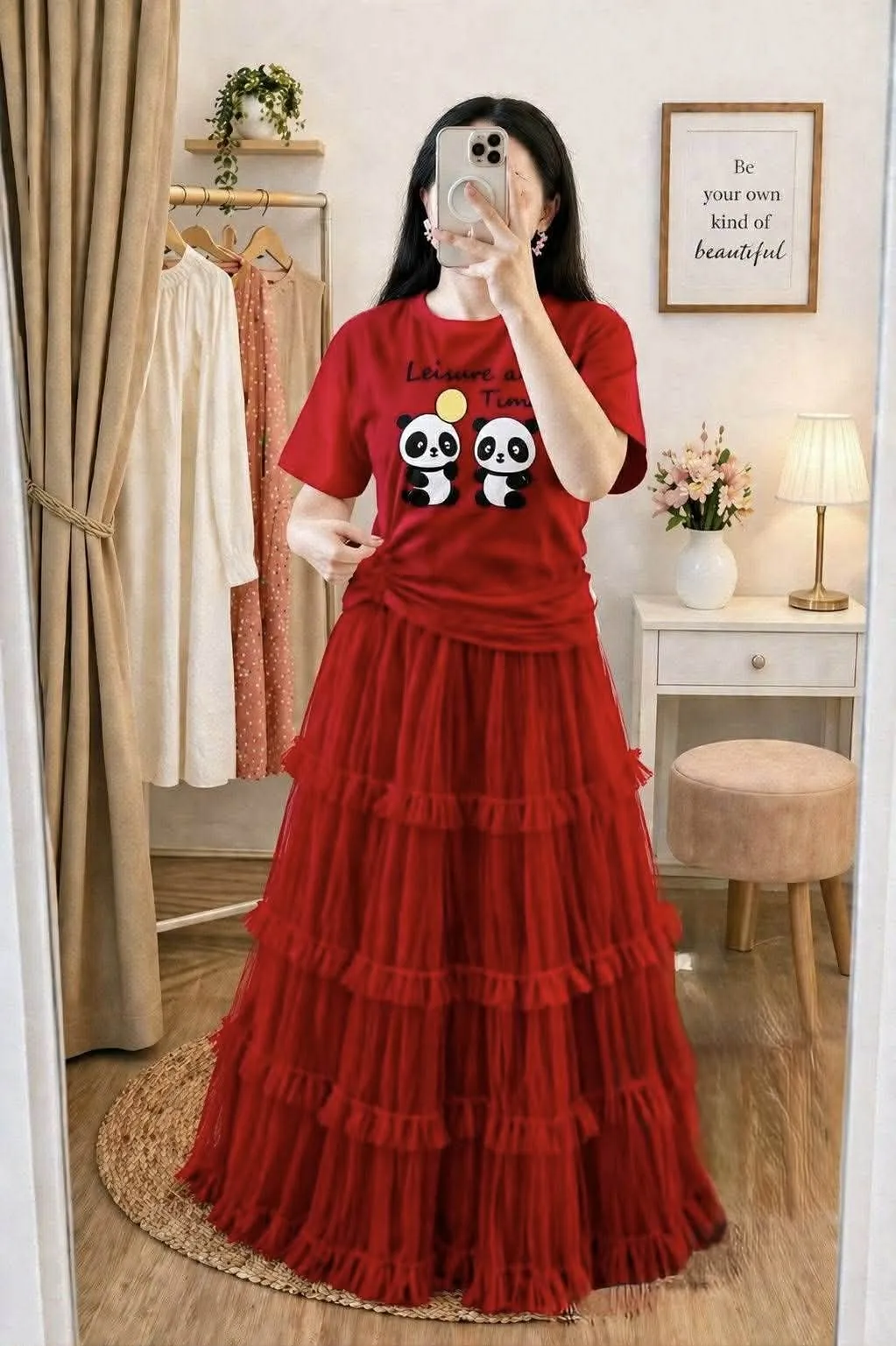 Tshirt and Skirt Set