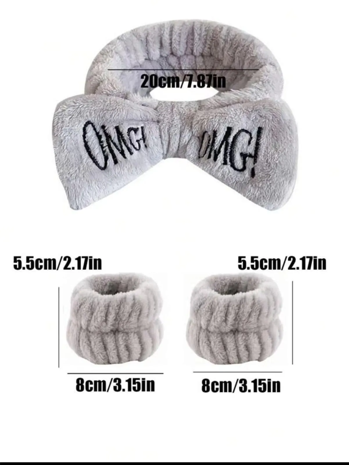 Women Coral Fleece Elastic Hair Band