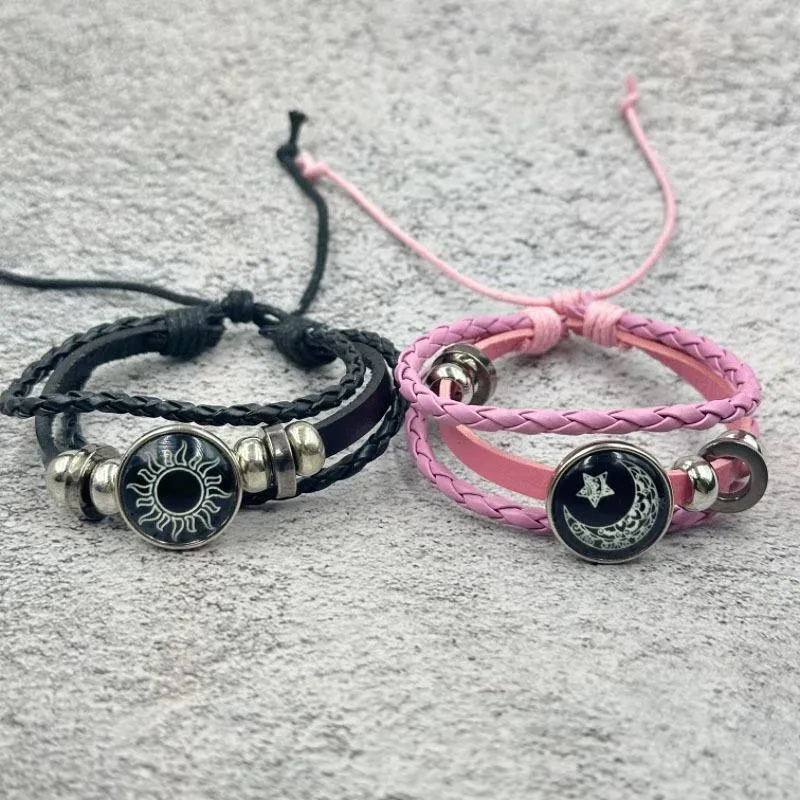 Trendy Couple Sun Moon Bracelet